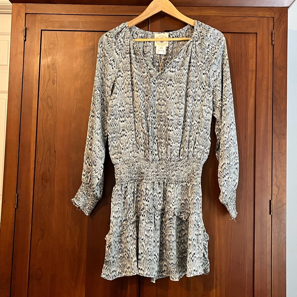 Chic Gray Patterned Women's dress